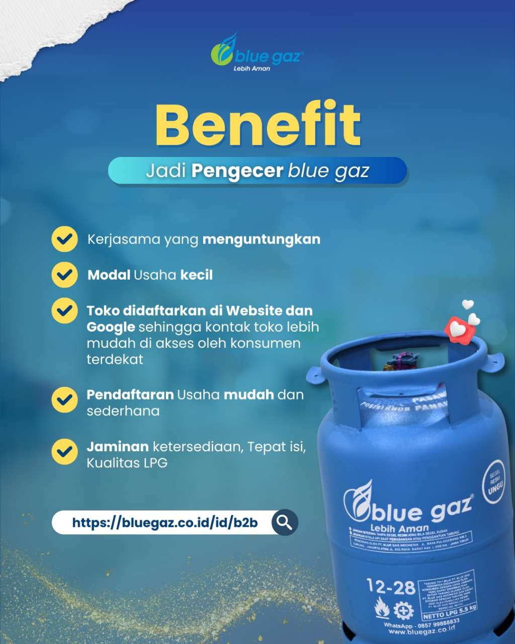 Sistem pendaftaran pengecer blue gaz secara online